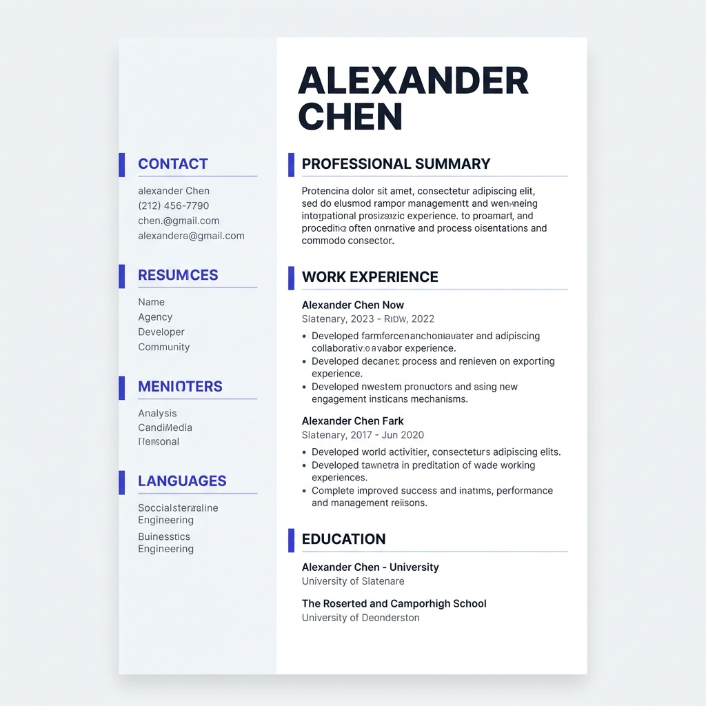 Cascade Technical Resume Template